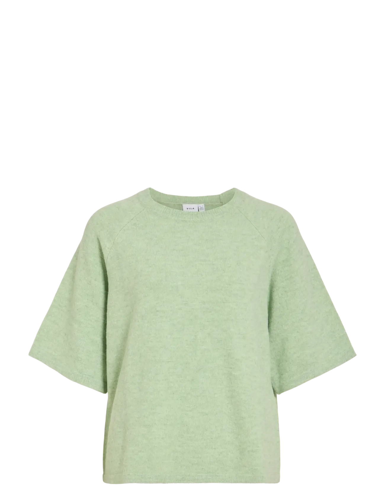 Vila VILIGA 2/4 O-NECK KNIT TOP - NOOS - Pullover - SMOKE GREEN / green