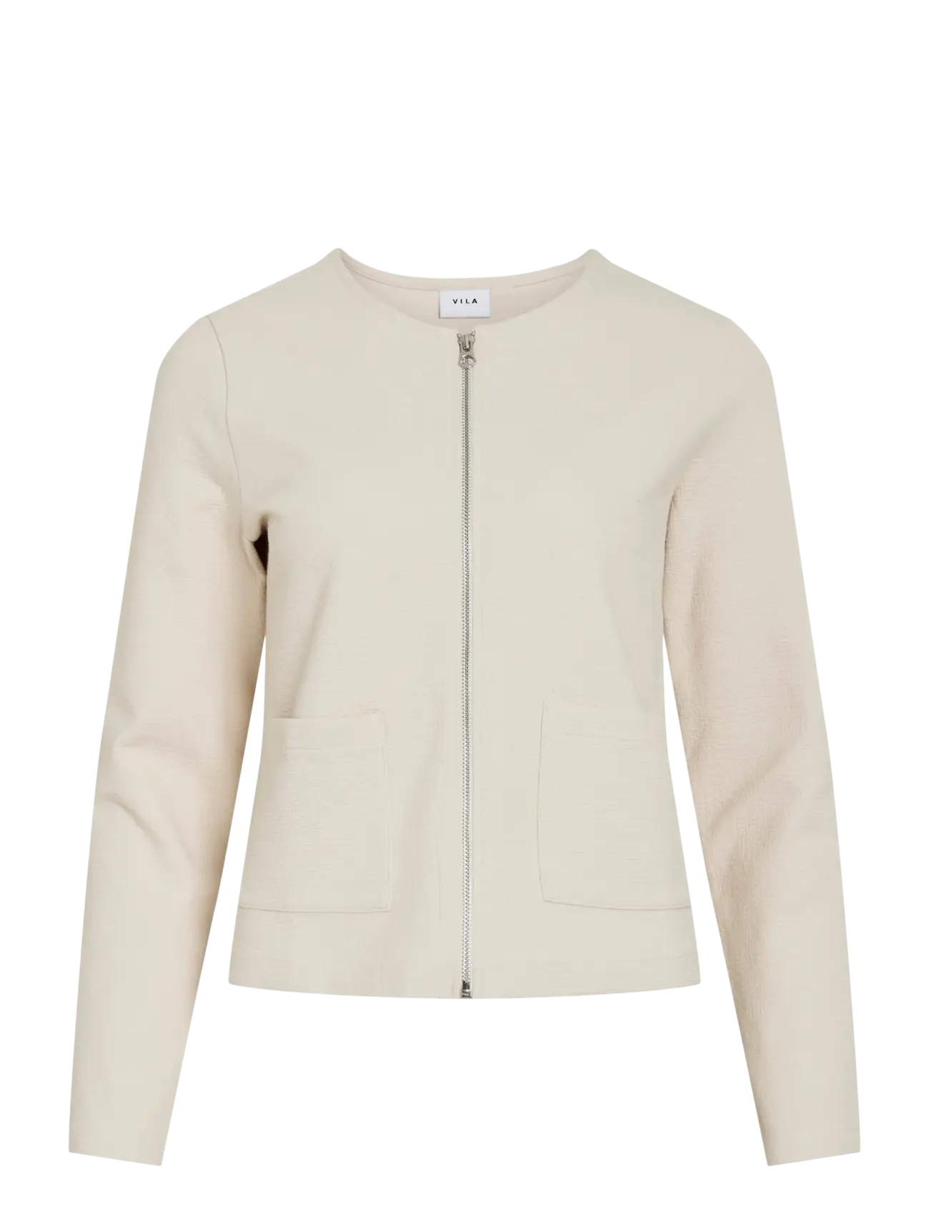 Vila VIGARDEN L/S SHORT CARDIGAN - NOOS - Transitional Layering - BIRCH / cream