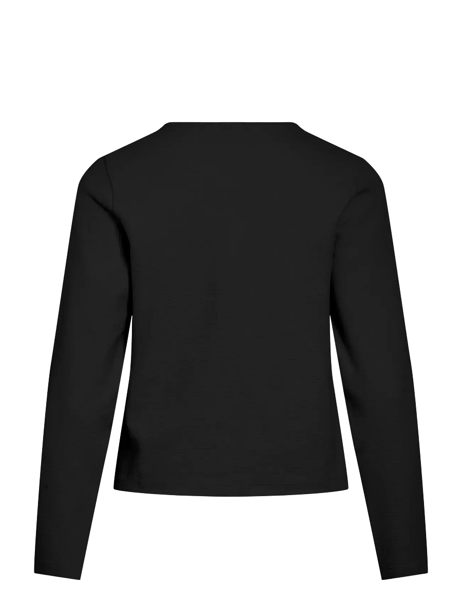 Vila - VIGARDEN L/S SHORT CARDIGAN - NOOS - cardigans - black beauty - 2