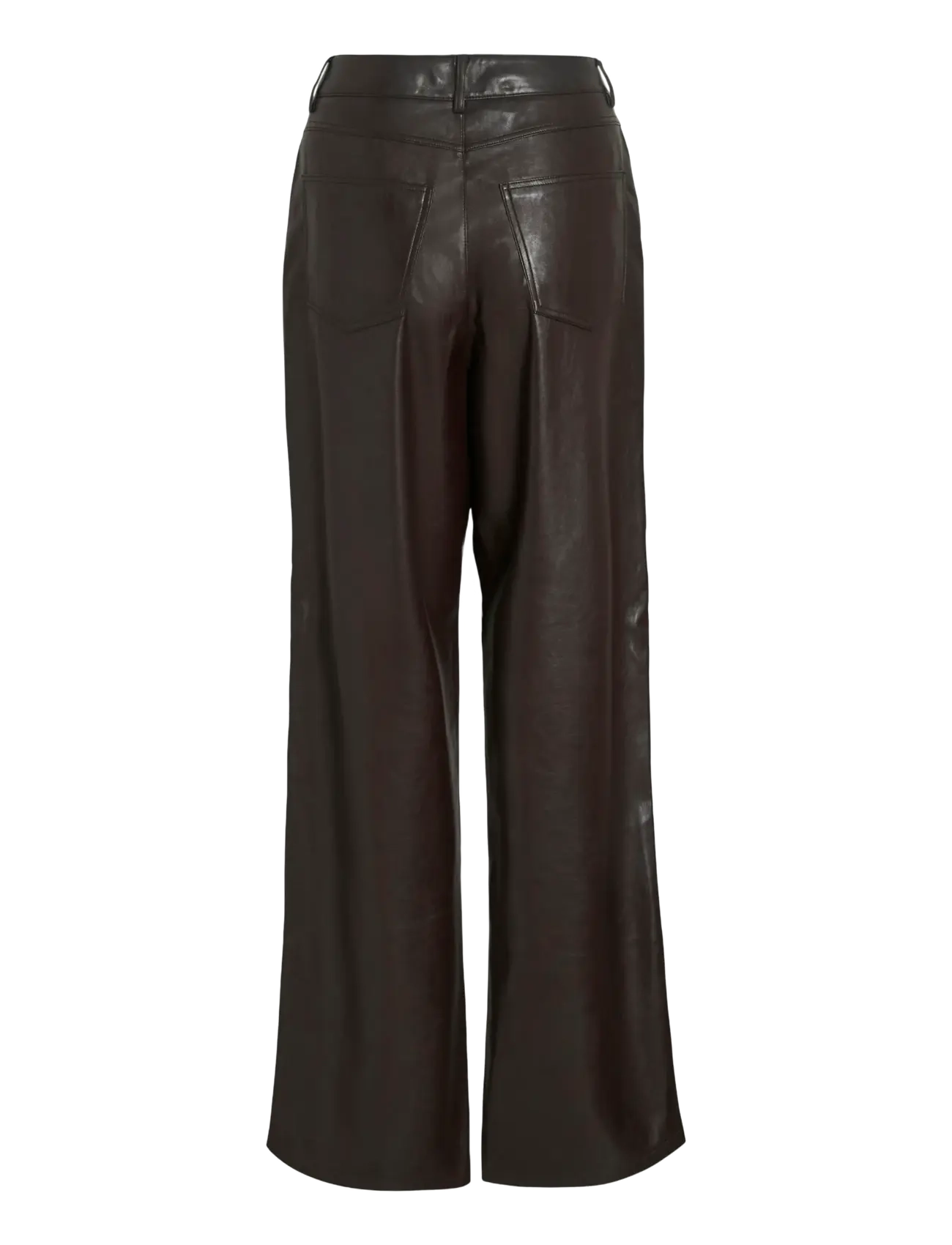Vila - VIELANA HW FREYA LOOSE PANTS - lederhosen - coffee bean - 2
