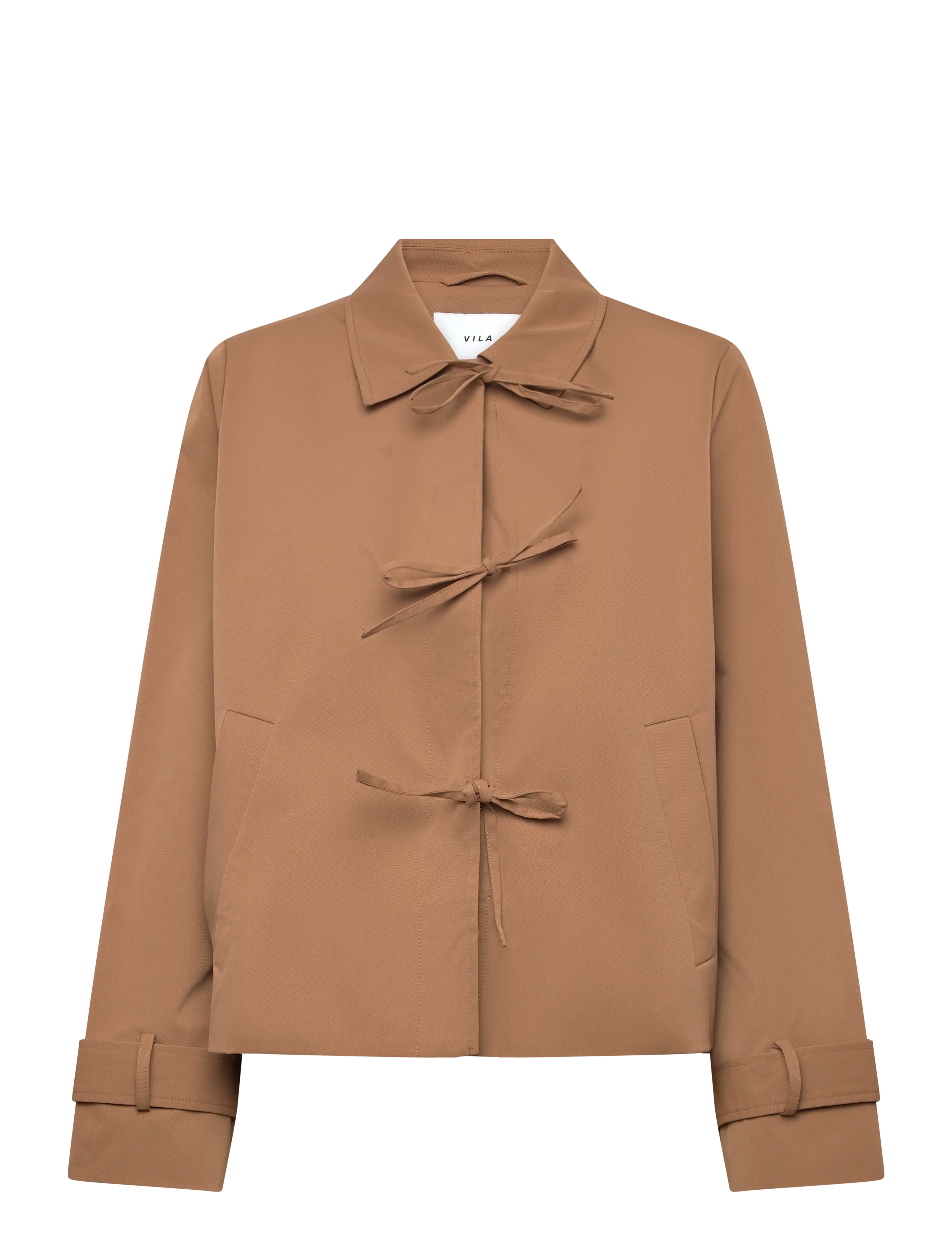Vila VIEMELIE L/S BOW JACKET - Kampagne - TOASTED COCONUT / brown