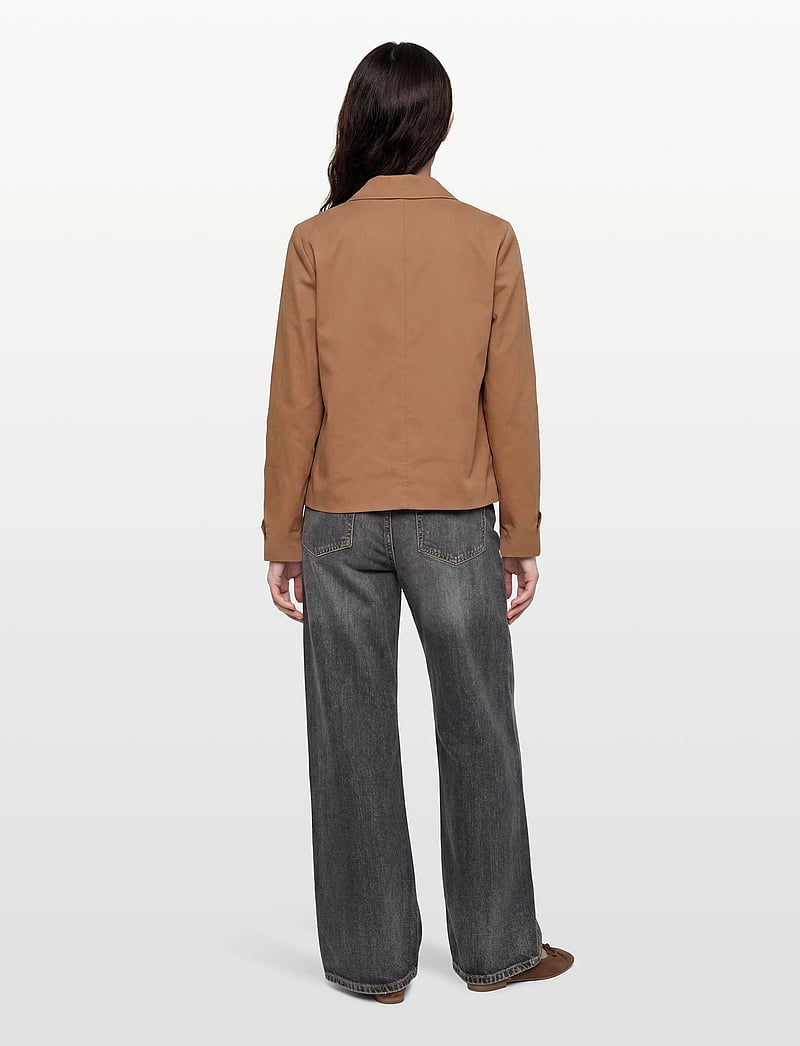 Vila - VIEMELIE L/S BOW JACKET - forårsjakker - toasted coconut - 4
