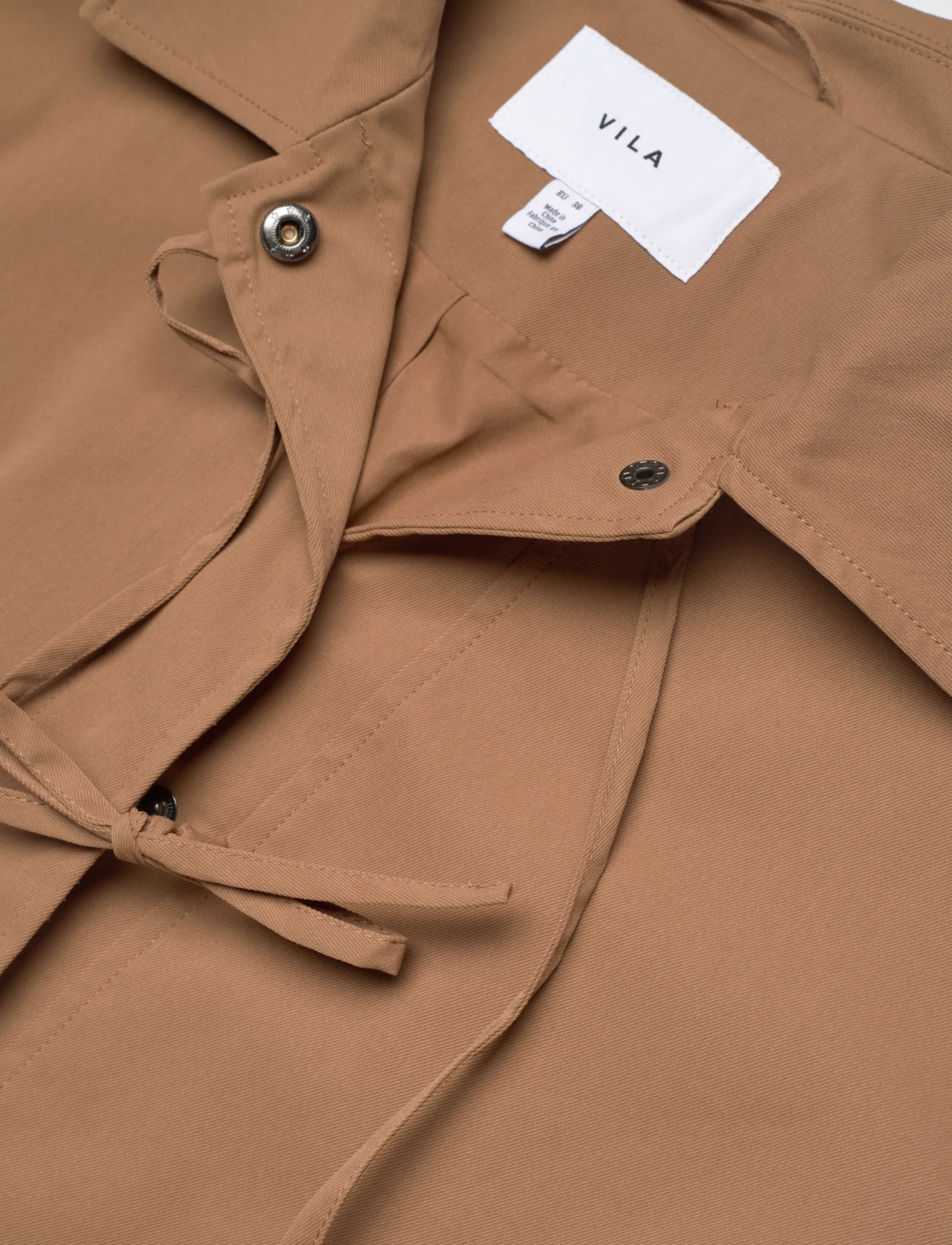 Vila - VIEMELIE L/S BOW JACKET - frühlingsjacken - toasted coconut - 5