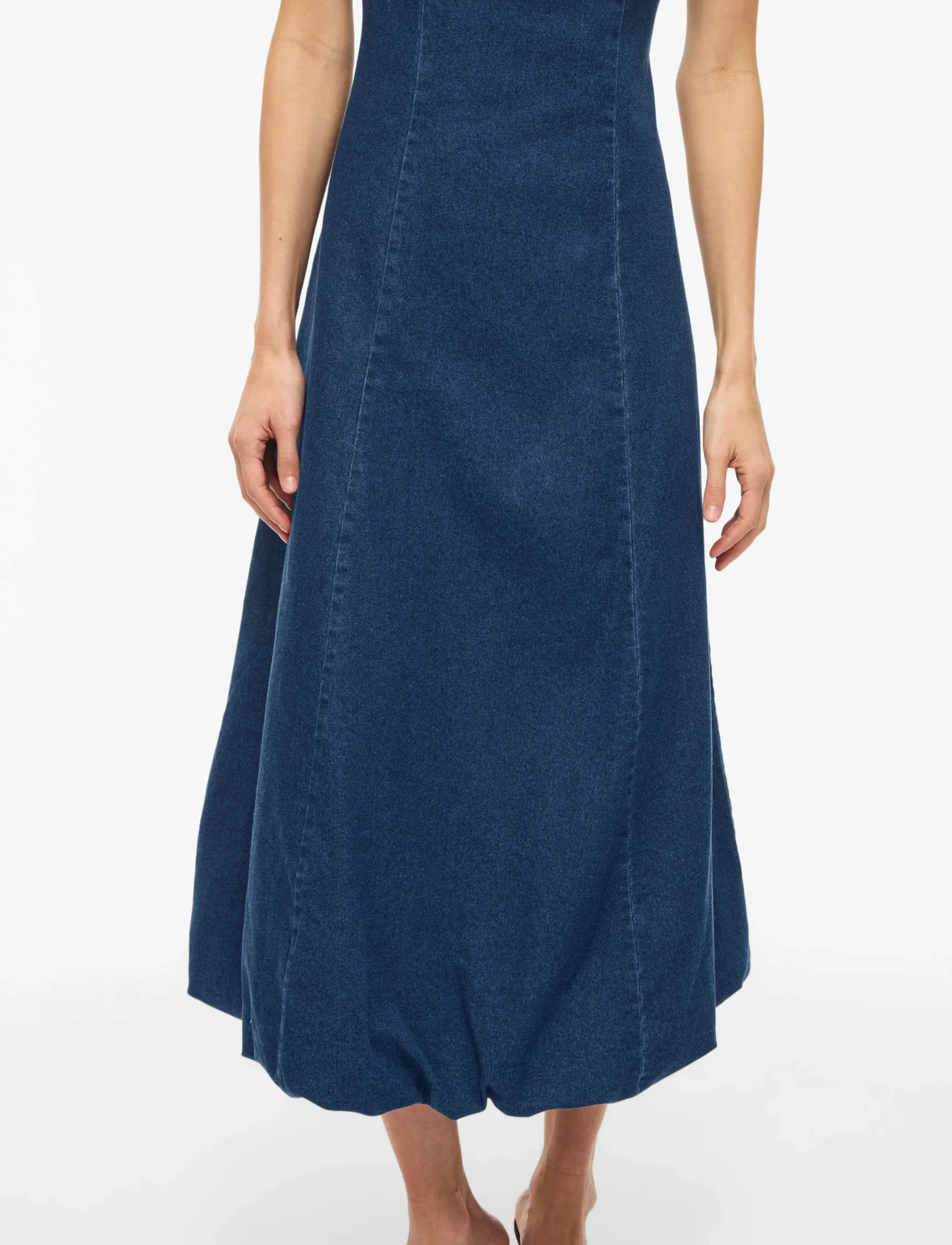 VILA Viamanza S/L Denim Ankle Dress/Bfs maxiklänningar dam – bild 6