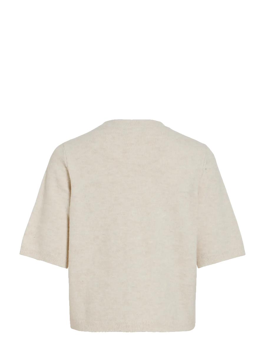 Vila - VILIGA 2/4 O-NECK KNIT CARDIGAN - NOOS - strickjacken - birch - 2