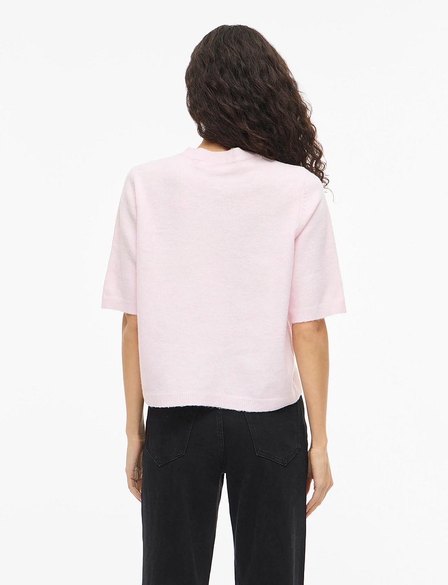 Vila - VILIGA 2/4 O-NECK KNIT CARDIGAN - NOOS - strickjacken - cherry blossom - 3