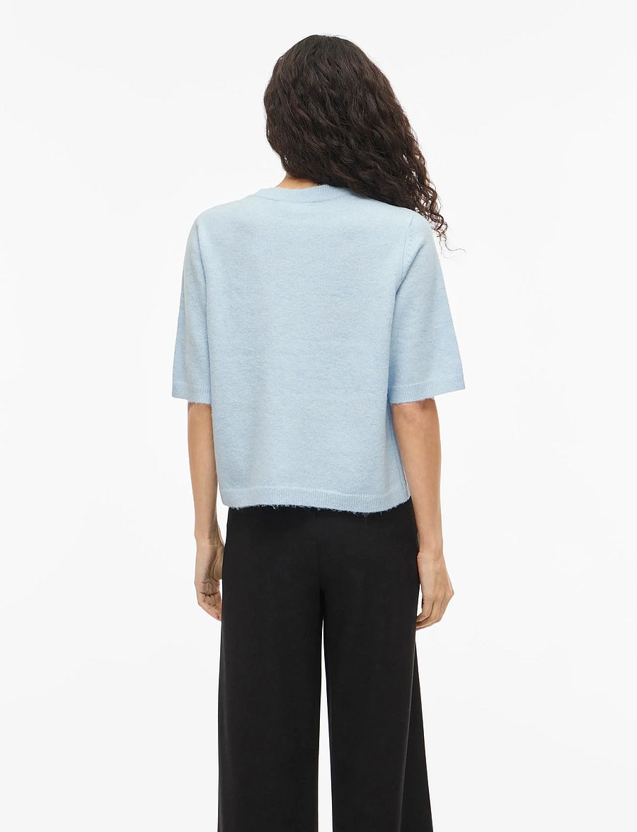 Vila - VILIGA 2/4 O-NECK KNIT CARDIGAN - NOOS - strickjacken - nantucket breeze - 3