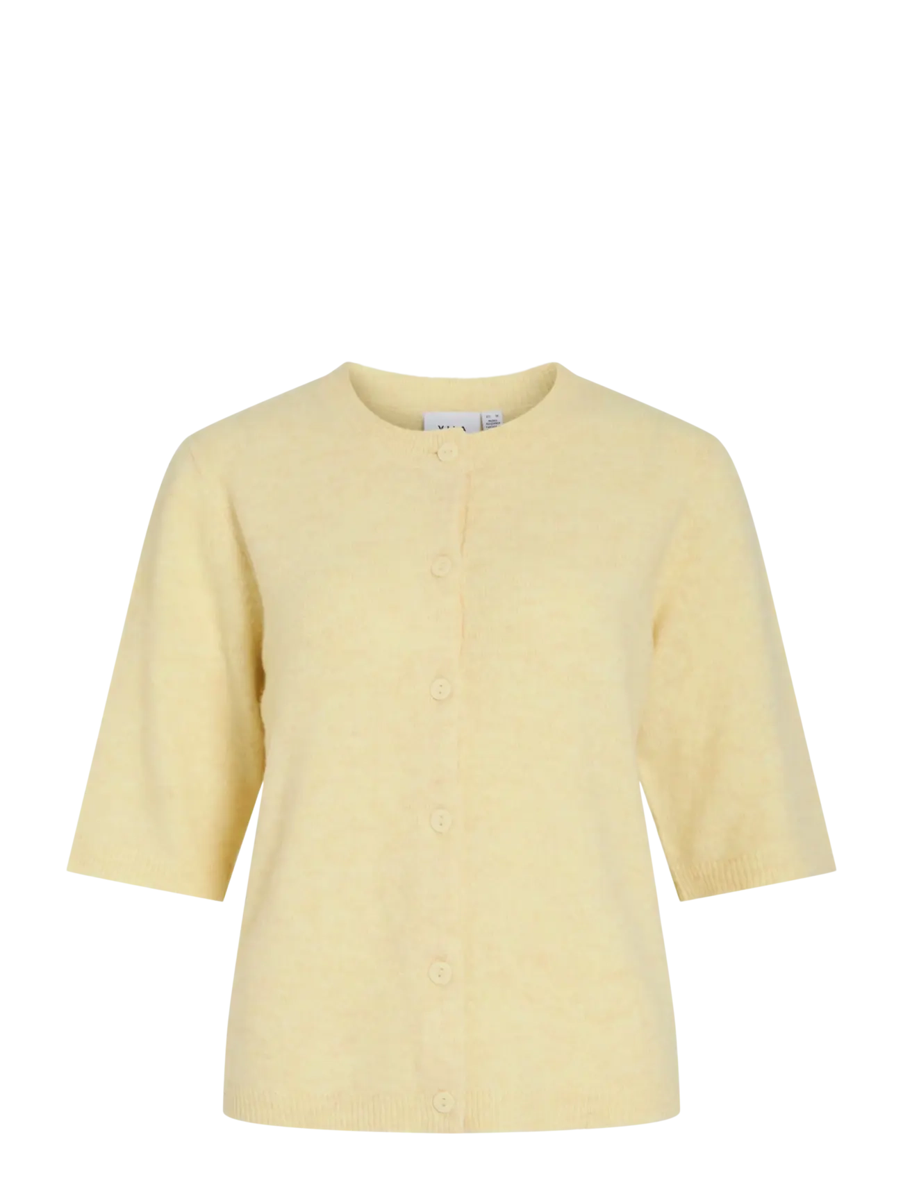 Vila VILIGA 2/4 O-NECK KNIT CARDIGAN - NOOS - Riided - PASTEL YELLOW / yellow