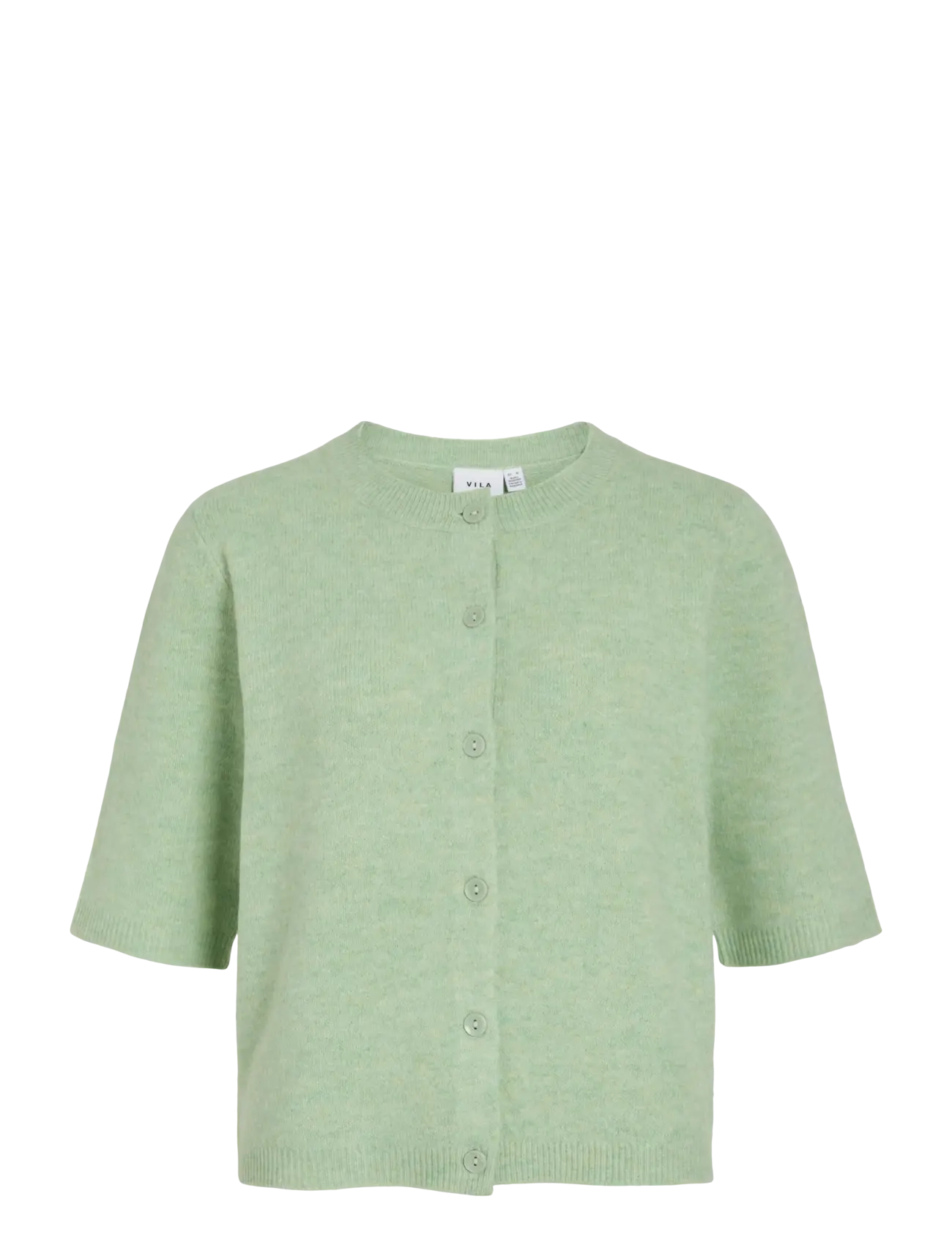 Vila VILIGA 2/4 O-NECK KNIT CARDIGAN - NOOS - Strik - SMOKE GREEN / green