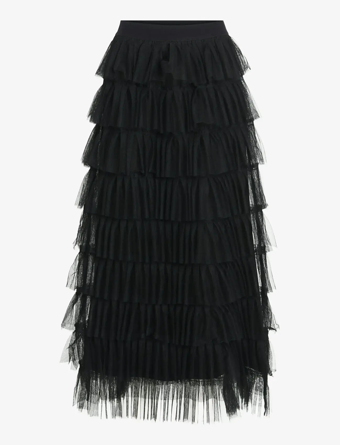 Vila - VITRYKA HW MIDI SKIRT/PTY/KA - midi kjolar - black - 0