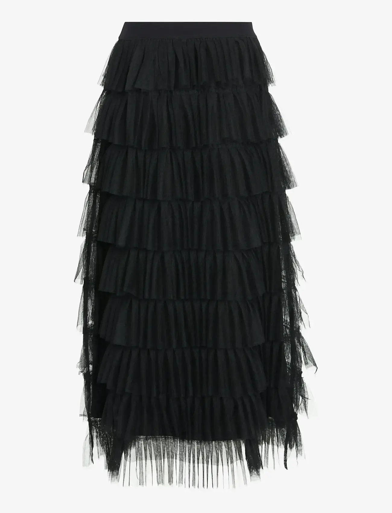 Vila - VITRYKA HW MIDI SKIRT/PTY/KA - midi kjolar - black - 1