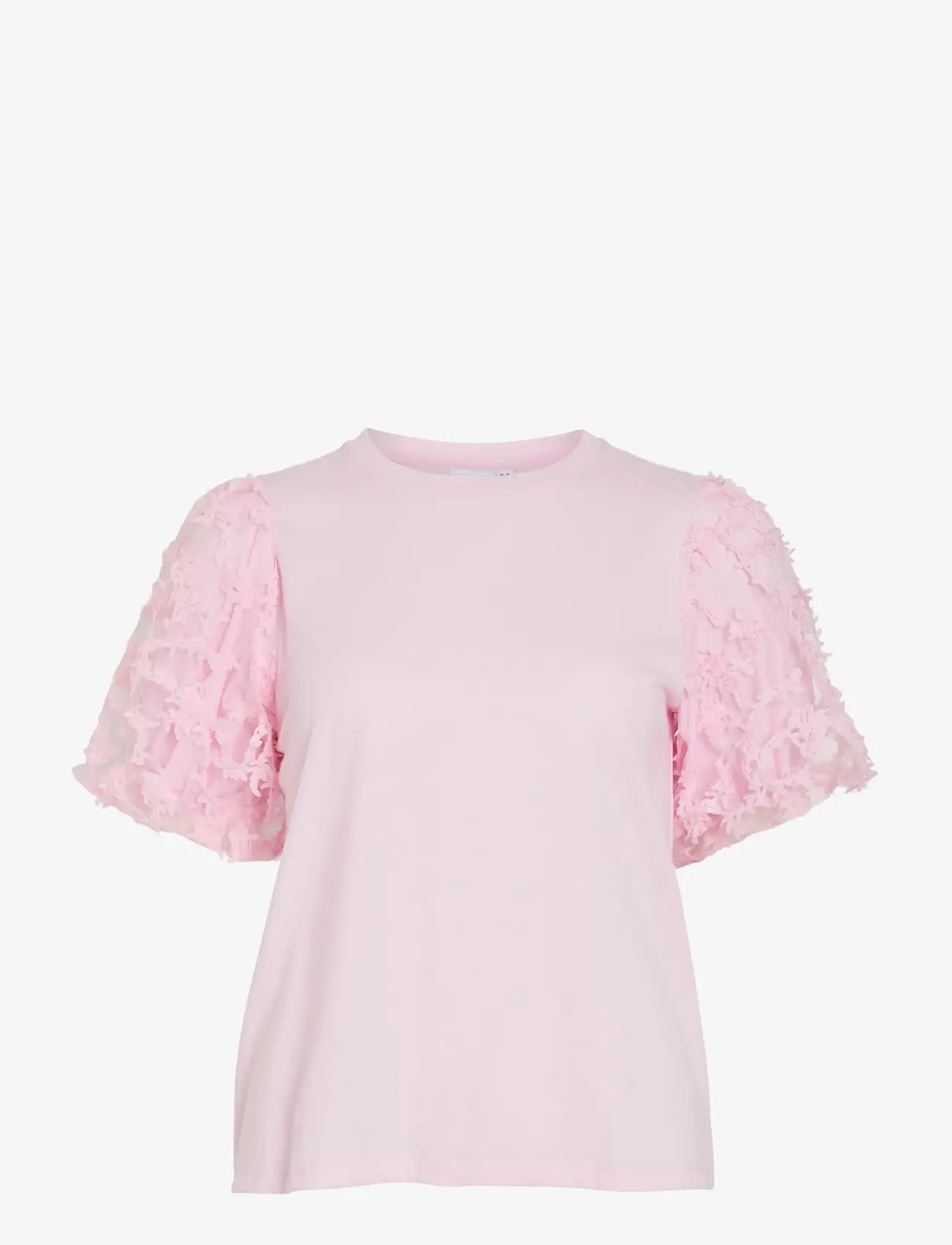 Vila - VIONESCA O-NECK S/S TOP - t-shirts - cherry blossom - 1