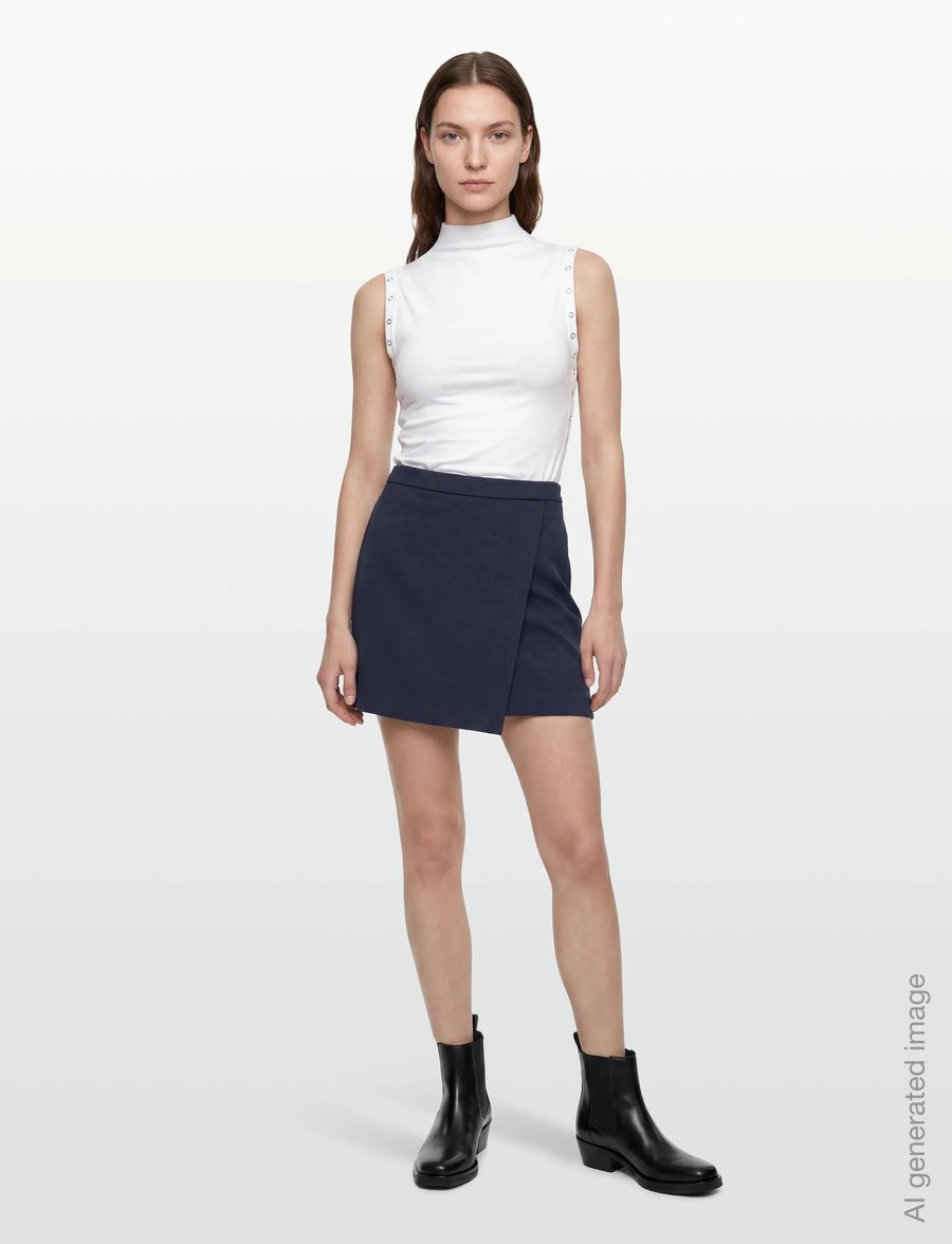 Vila - VITILDA RW SKIRT - wickelröcke - navy blazer - 0