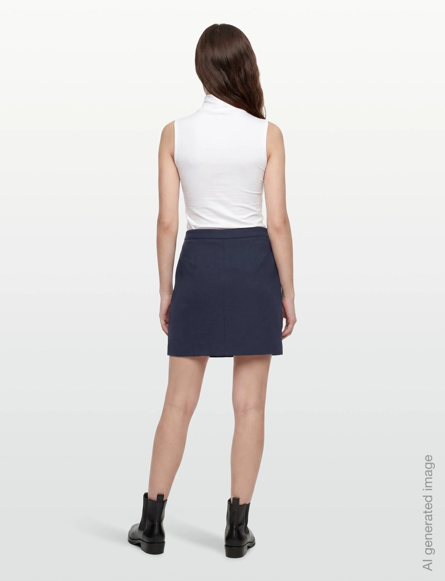 Vila - VITILDA RW SKIRT - wickelröcke - navy blazer - 4