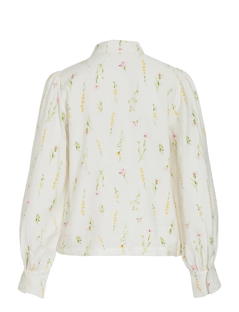 Vila - VIGITI LORE L/S SHIRT - langerma skyrtur - snow white - 2