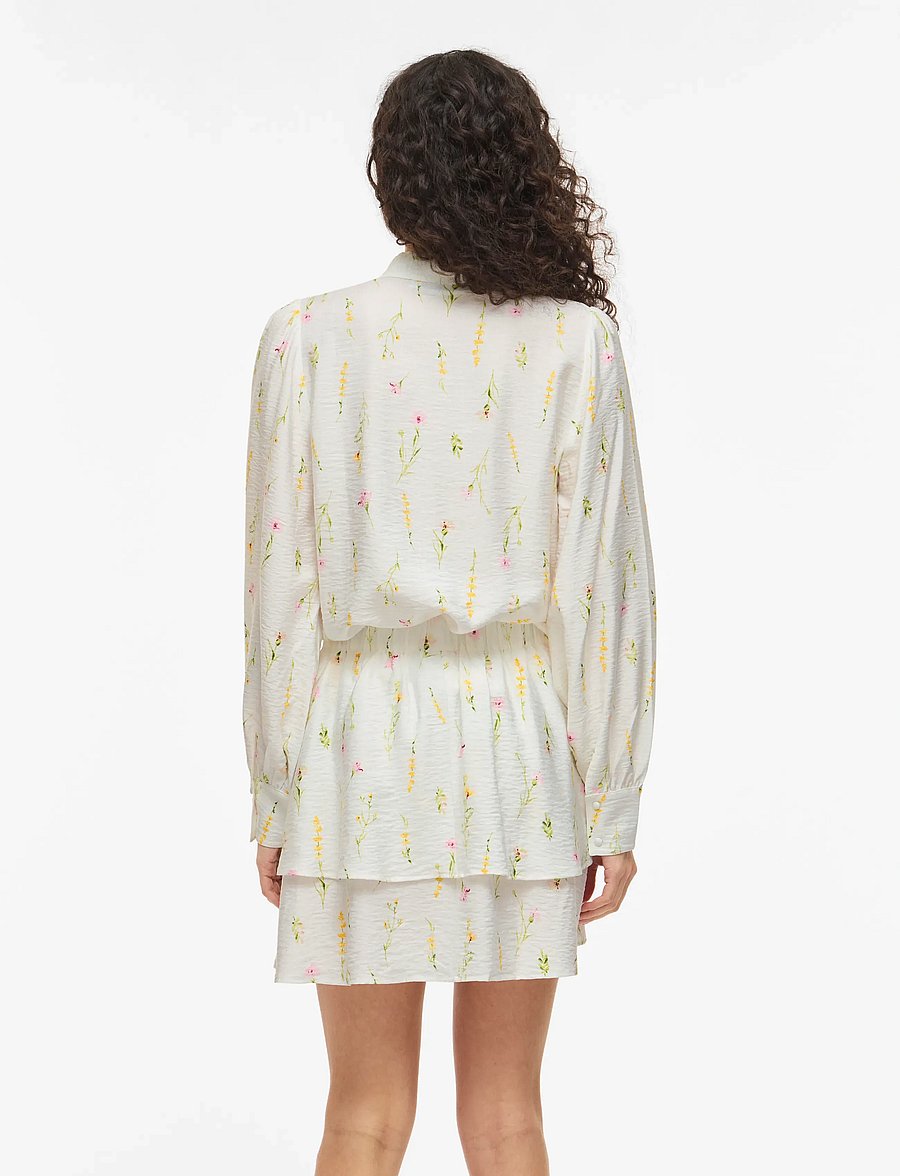 Vila - VIGITI LORE L/S SHIRT - langärmlige hemden - snow white - 3