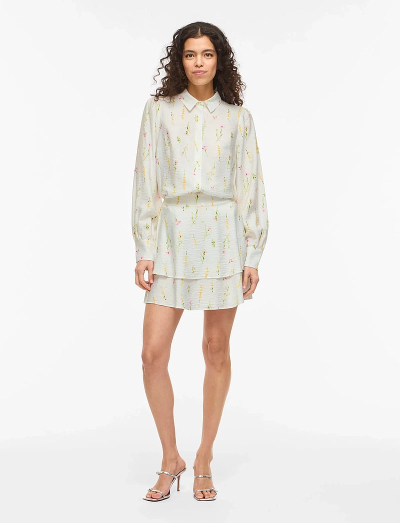 Vila - VIGITI LORE L/S SHIRT - langerma skyrtur - snow white - 4