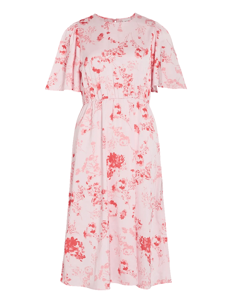Vila - VITHALIA ANYA 2/4 O-NECK DRESS/DC - kesämekot - cherry blossom - 1