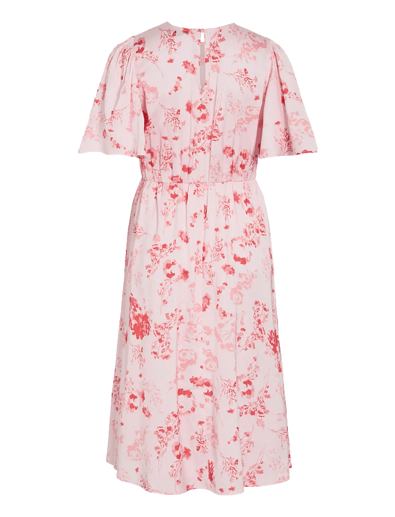 Vila - VITHALIA ANYA 2/4 O-NECK DRESS/DC - kesämekot - cherry blossom - 2