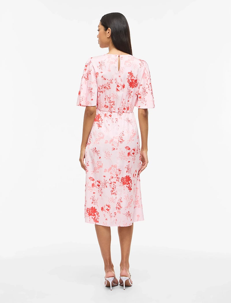 Vila - VITHALIA ANYA 2/4 O-NECK DRESS/DC - kesämekot - cherry blossom - 3