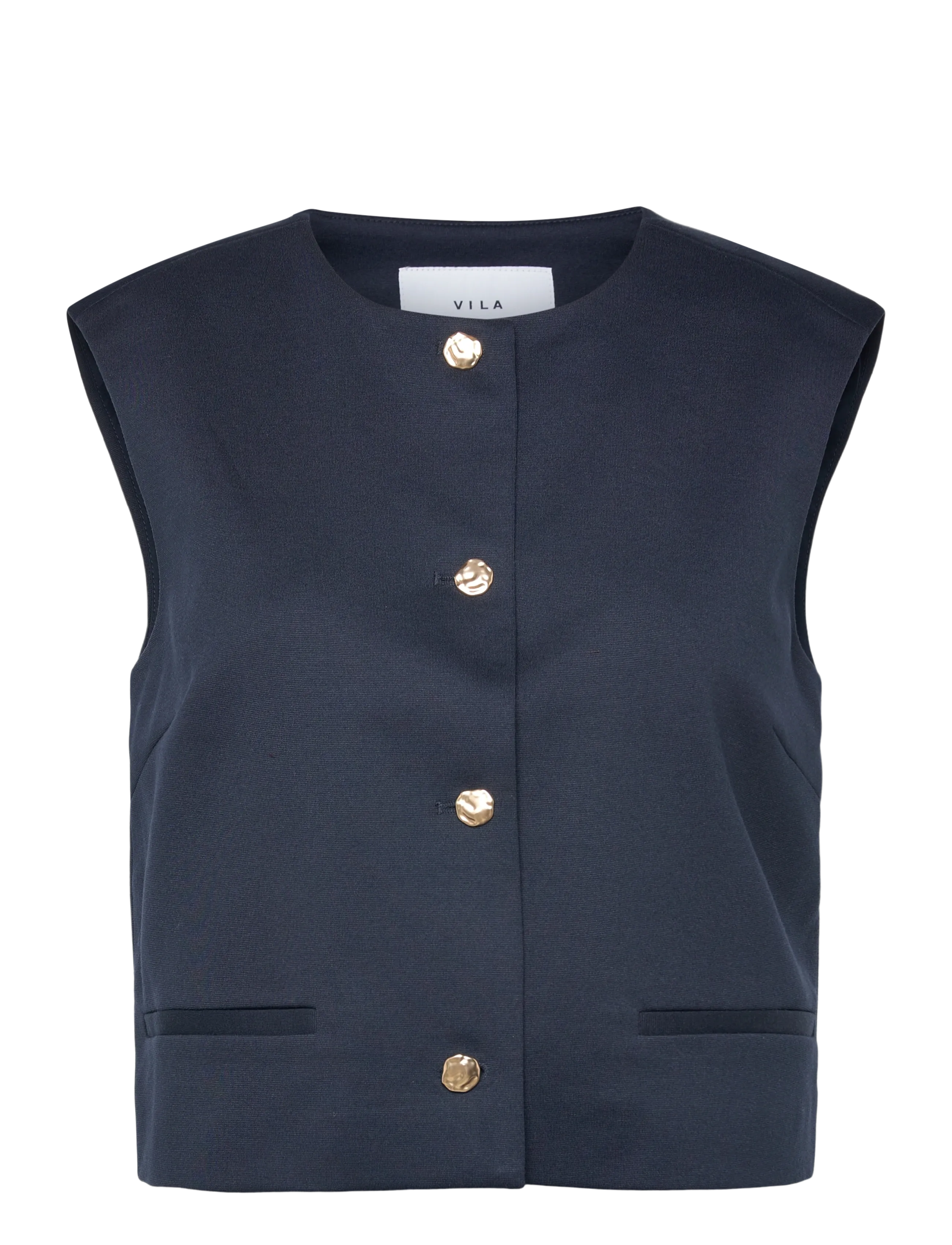 VILA Vitilda S/L Vest Navy - 36 - Damen