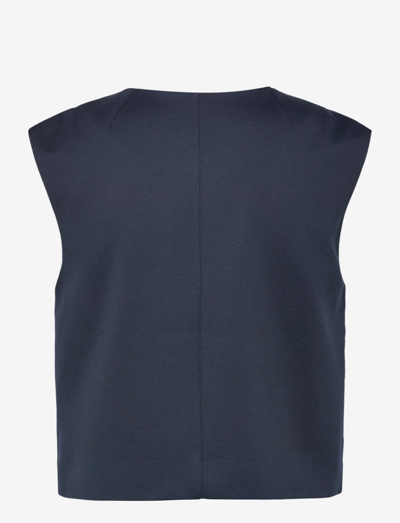 Vila - VITILDA S/L VEST - strikveste - navy blazer - 1