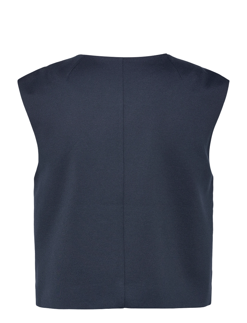 Vila - VITILDA S/L VEST - strikveste - navy blazer - 1