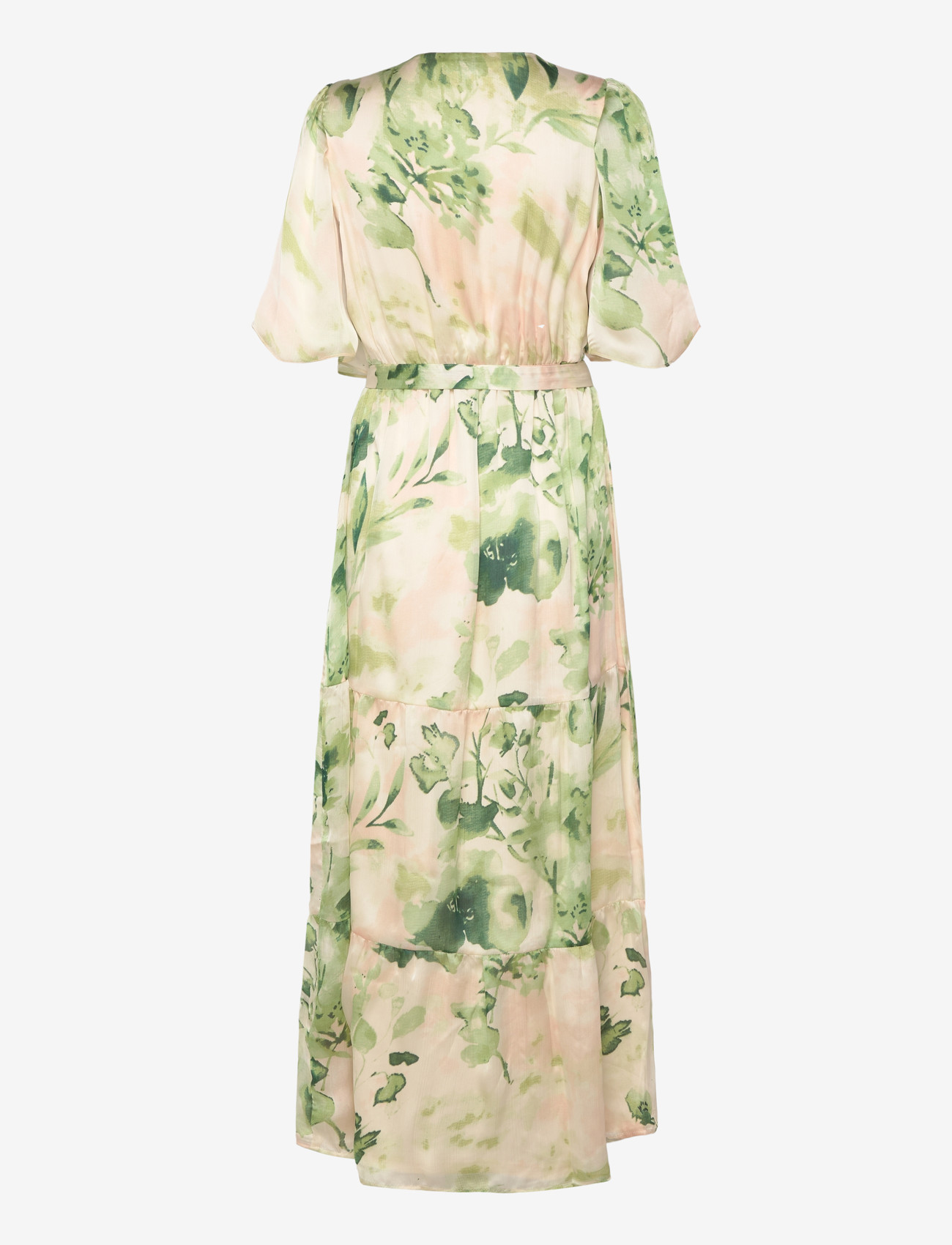 Vila - VIMOLINA V-NECK 2/4 ANKLE DRESS/DC/R - sommerkjoler - birch - 2