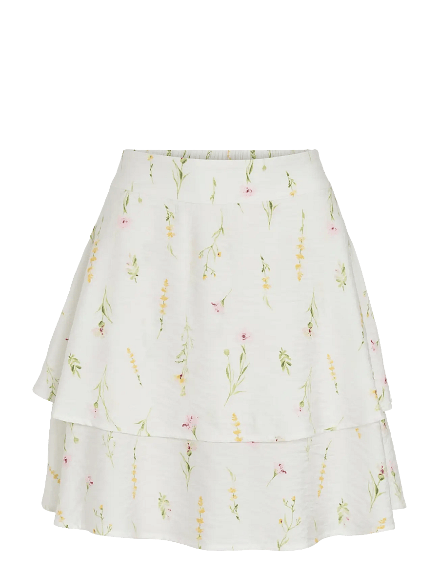 Vila - VIGITI LORE HW SHORT SKIRT - korte nederdele - snow white - 1