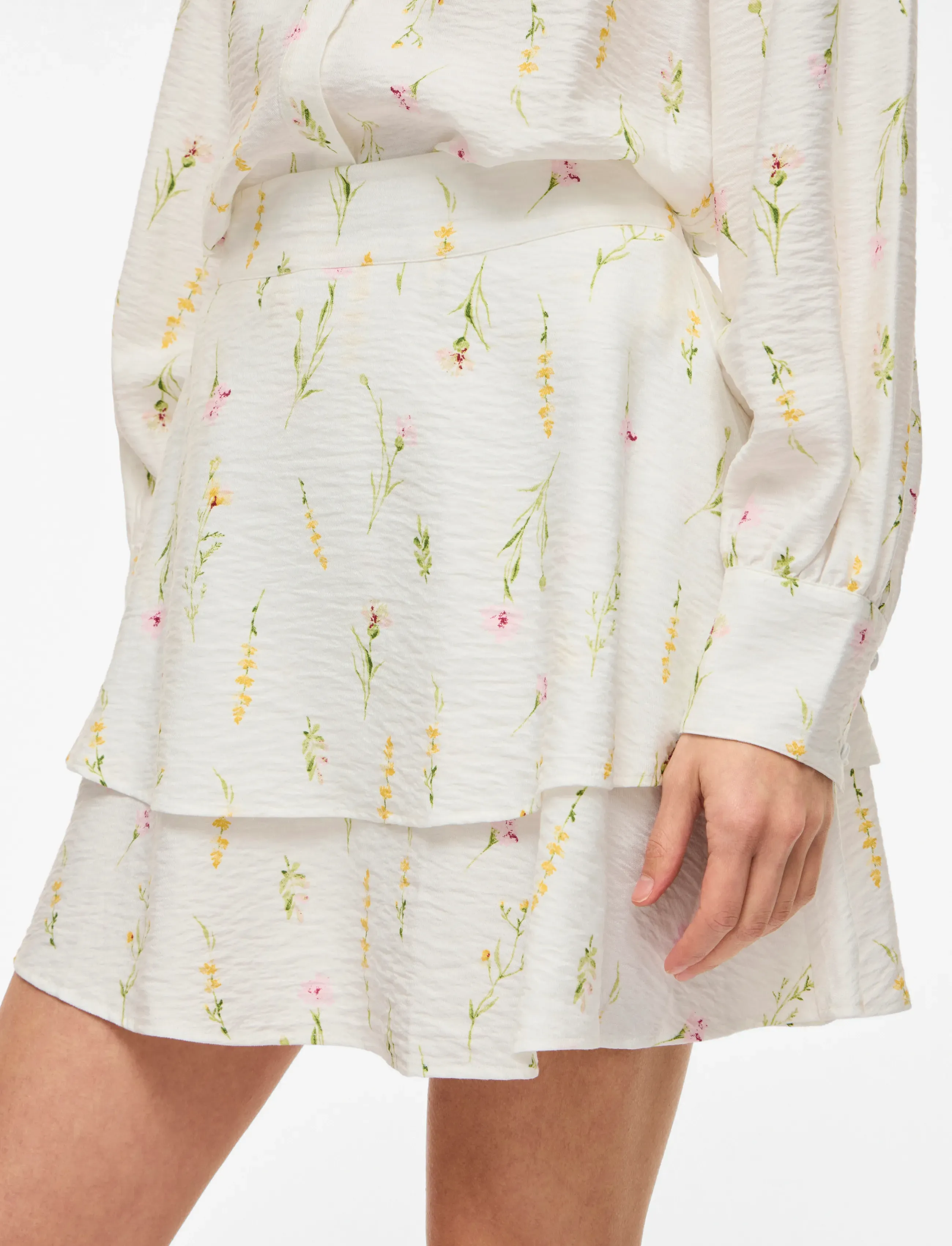 Vila - VIGITI LORE HW SHORT SKIRT - jupes courtes - snow white - 5