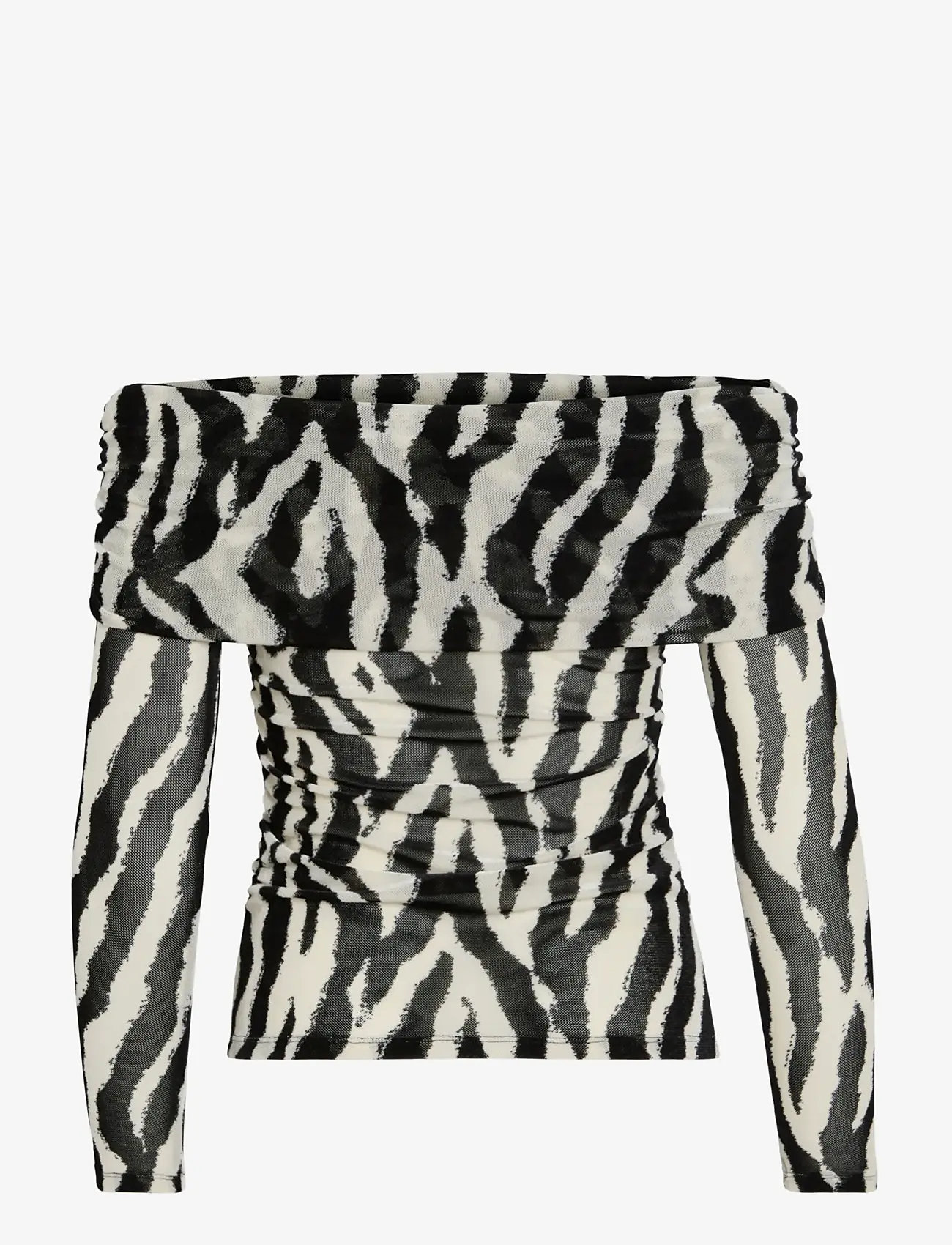 Vila - VILEIA L/S OFF SHOULDER TOP - long-sleeved tops - black - 1
