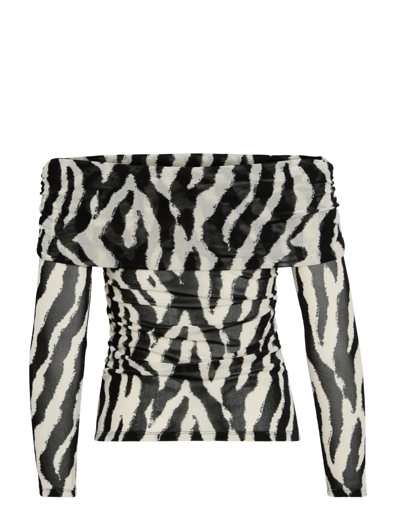 Vila - VILEIA L/S OFF SHOULDER TOP - laveste priser - black - 2