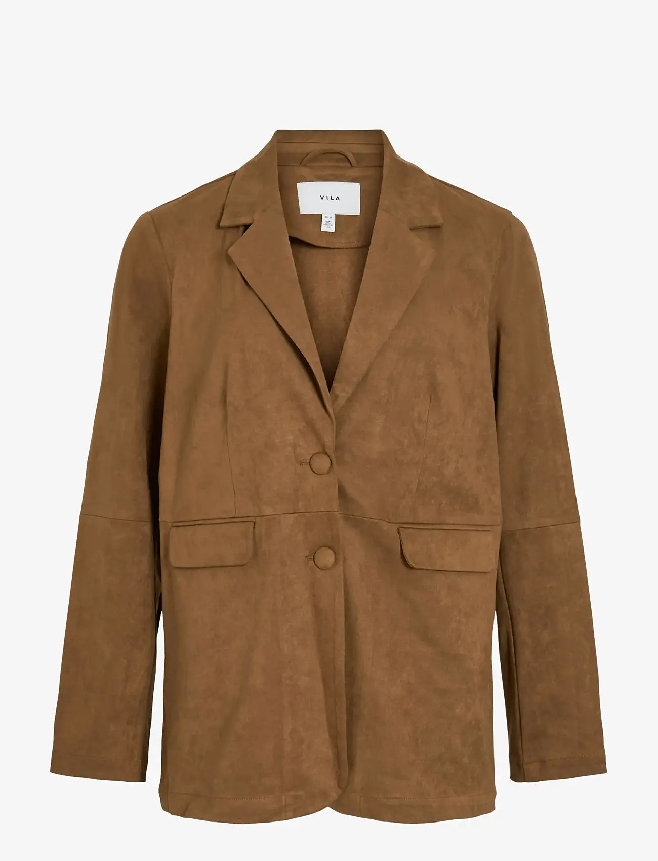 Vila - VIHENA LOOSE BLAZER /LN - enkeltradede blazere - argan oil - 1