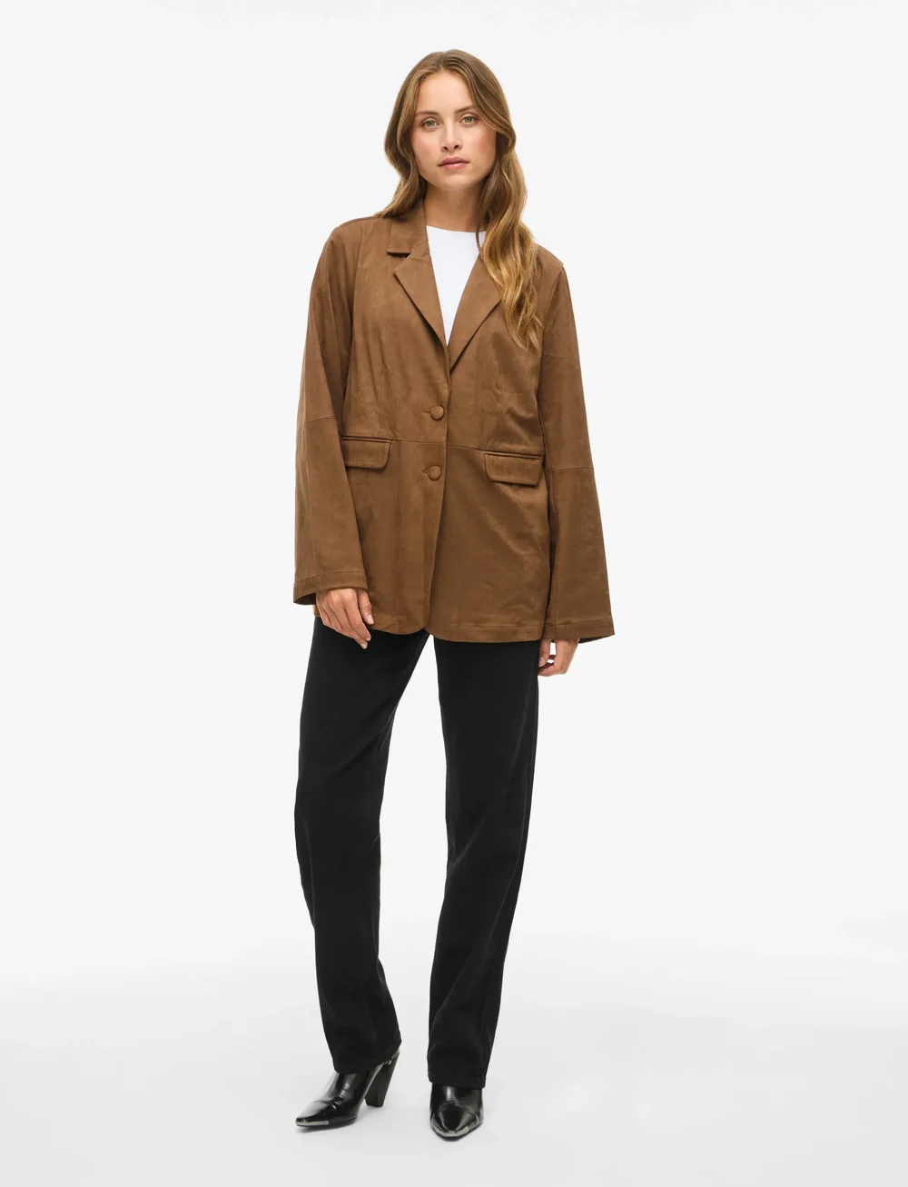 Vila - VIHENA LOOSE BLAZER /LN - einreihige blazer - argan oil - 4
