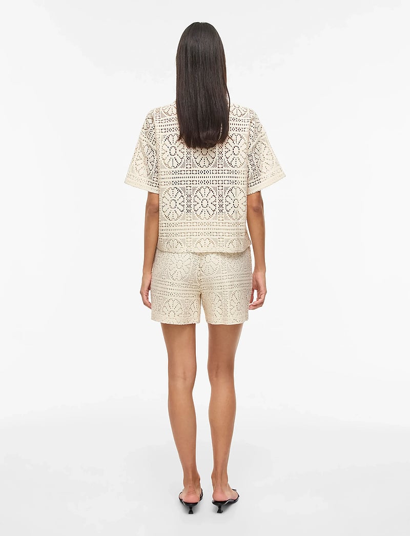 Vila - VIMERINDA HW SHORTS/VOL - casual shorts - birch - 3