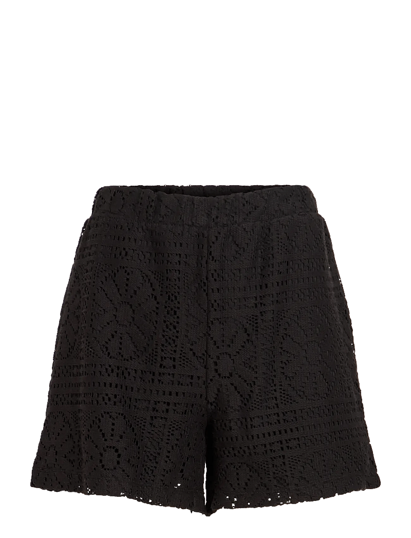 Vila - VIMERINDA HW SHORTS/VOL - casual shorts - black beauty - 1