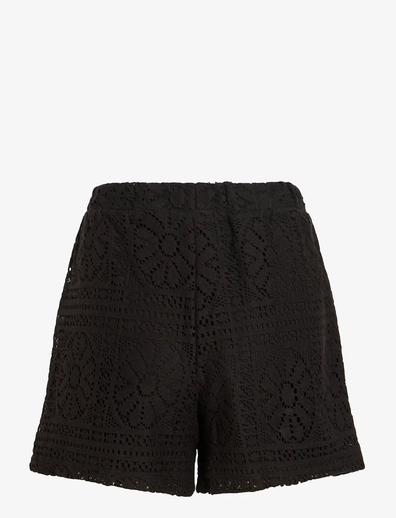 Vila - VIMERINDA HW SHORTS/VOL - lühikesed vabaajapüksid - black beauty - 2