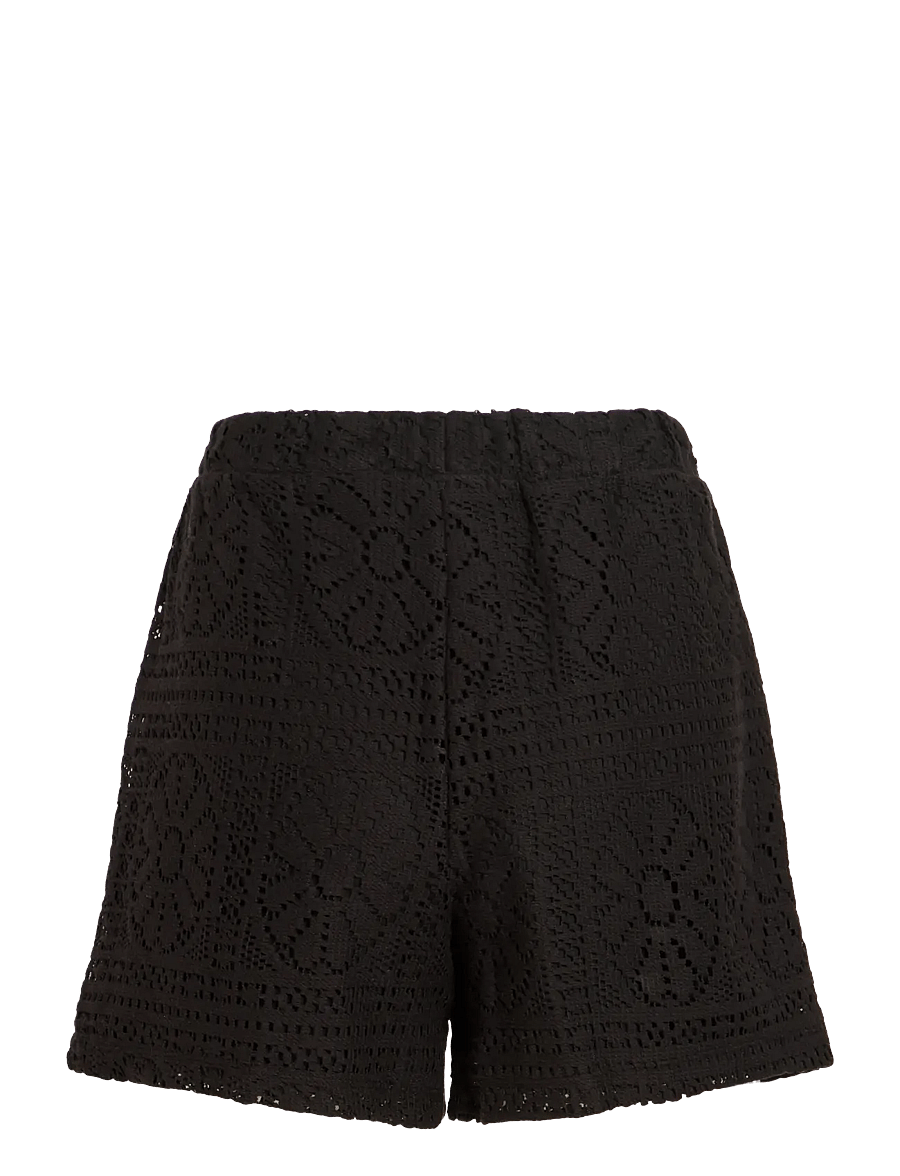 Vila - VIMERINDA HW SHORTS/VOL - freizeitshorts - black beauty - 2