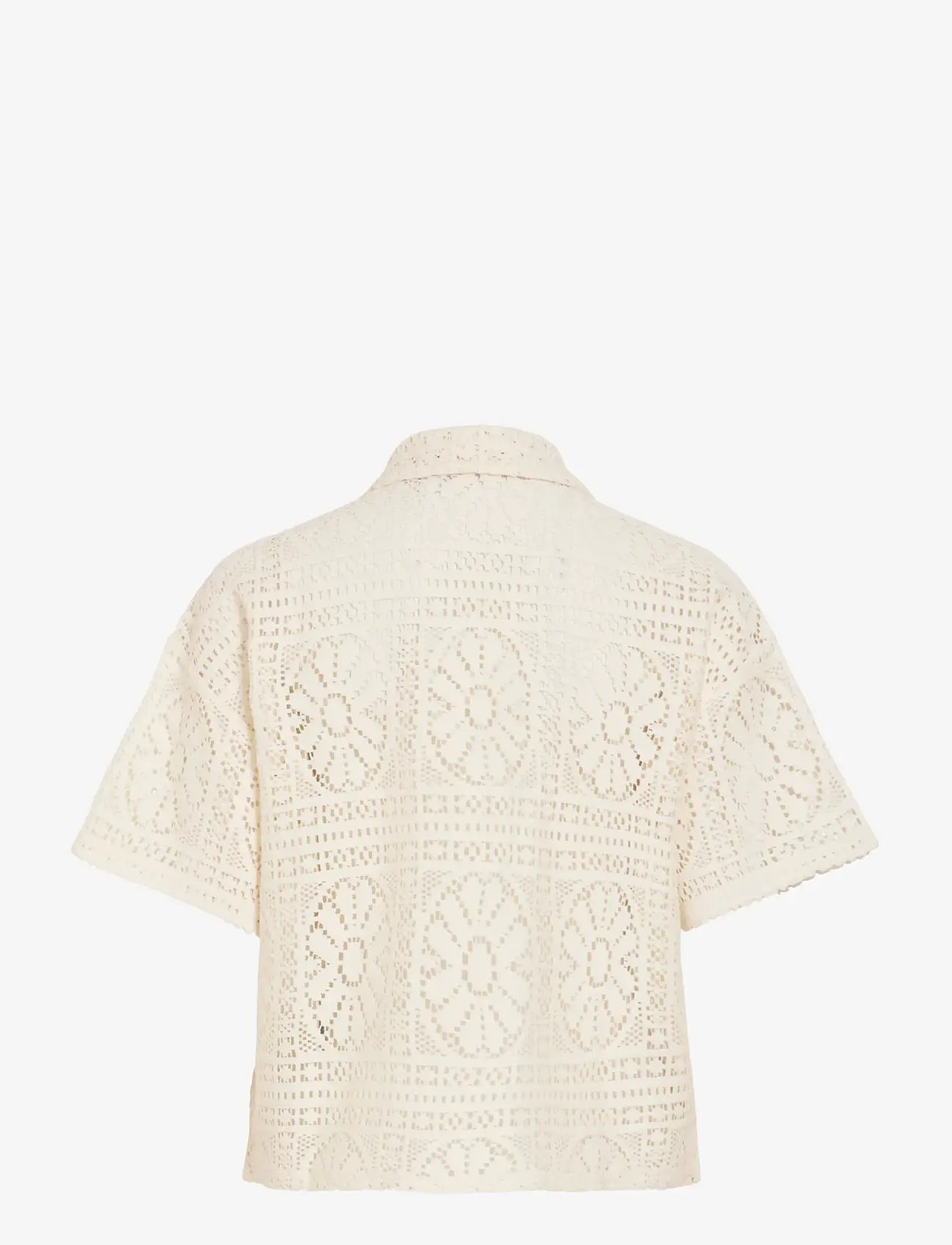 Vila - VIMERINDA 2/4 SHIRT/VOL/1 - short-sleeved shirts - birch - 2