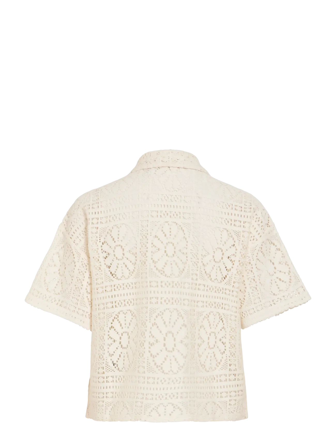 Vila - VIMERINDA 2/4 SHIRT/VOL/1 - kurzärmlige hemden - birch - 2