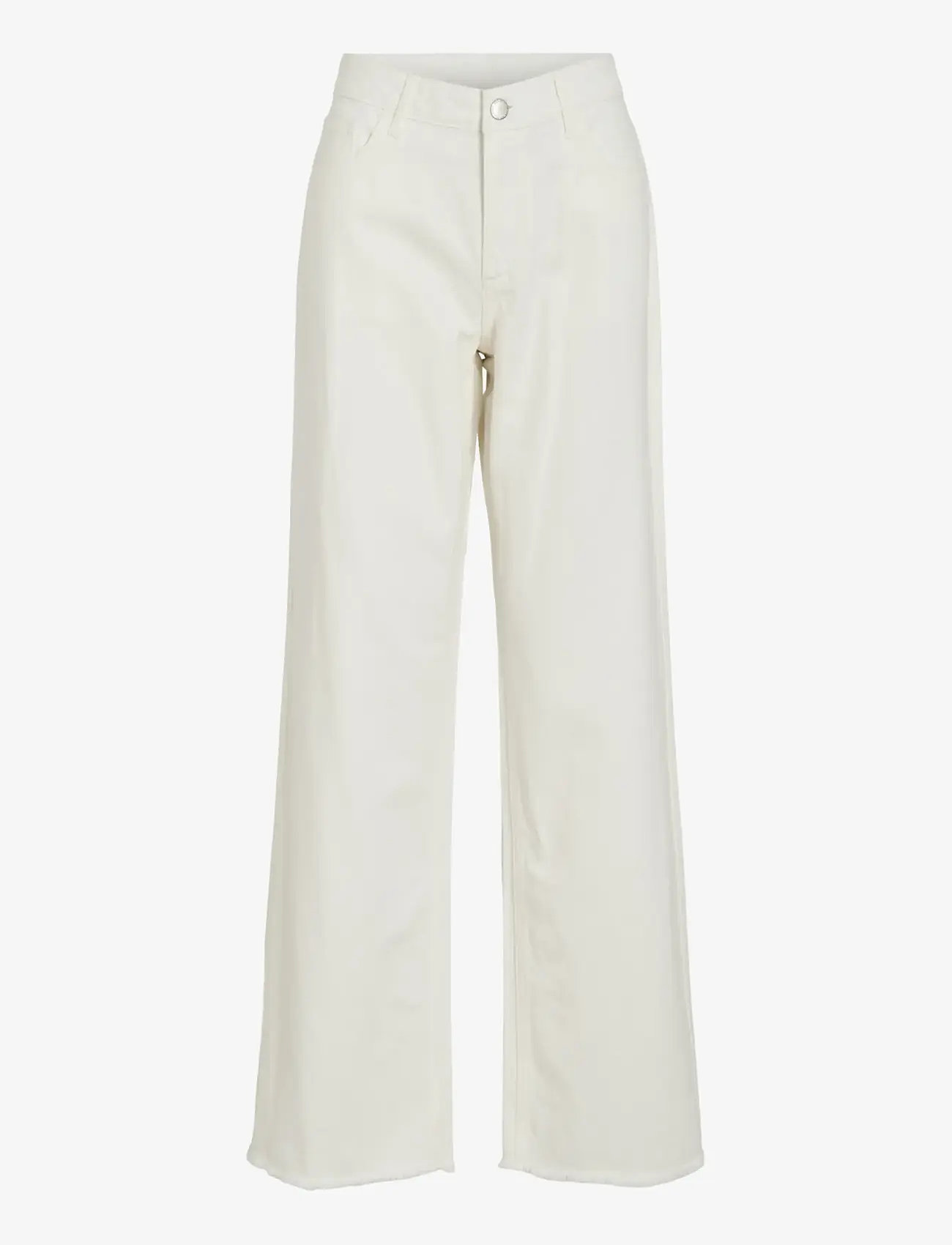 Vila - VIPALMA RW WIDE JEANS WHITE PAL246 - wide leg jeans - snow white - 1