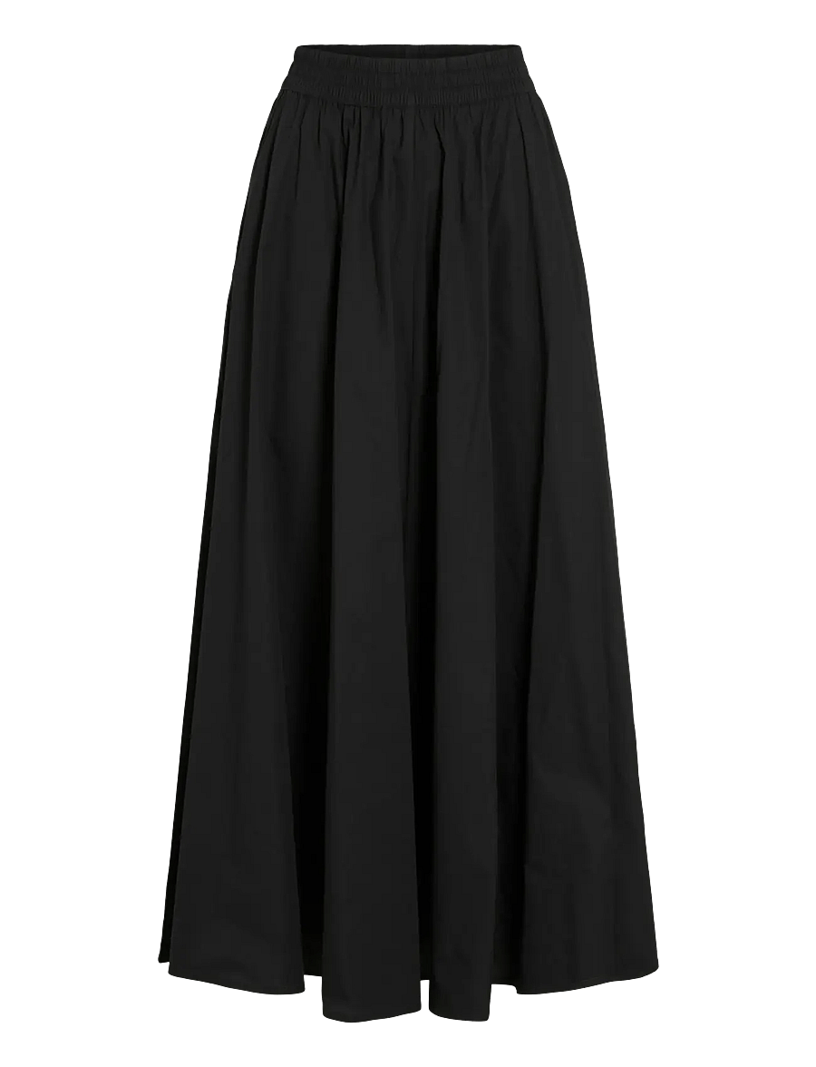Vila - VIVALENCIA HW ANKLE SKIRT/1 - maxi nederdele - black beauty - 1