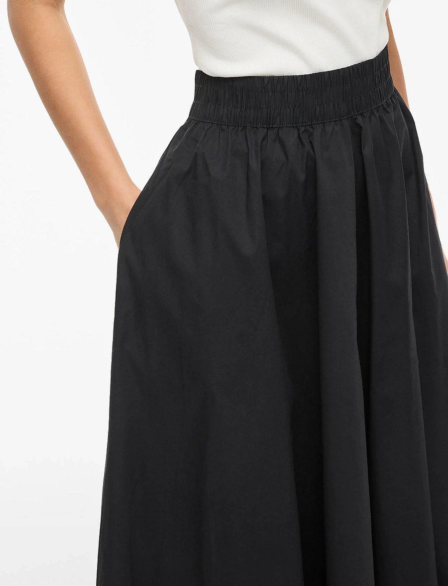Vila - VIVALENCIA HW ANKLE SKIRT/1 - maxi nederdele - black beauty - 5