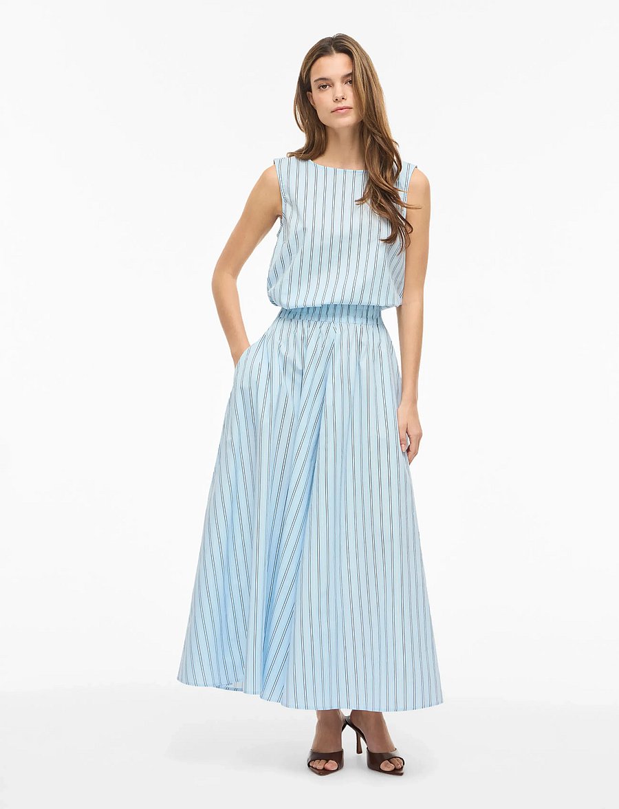 Vila - VIVALENCIA HW ANKLE SKIRT/1 - maxi nederdele - nantucket breeze - 4