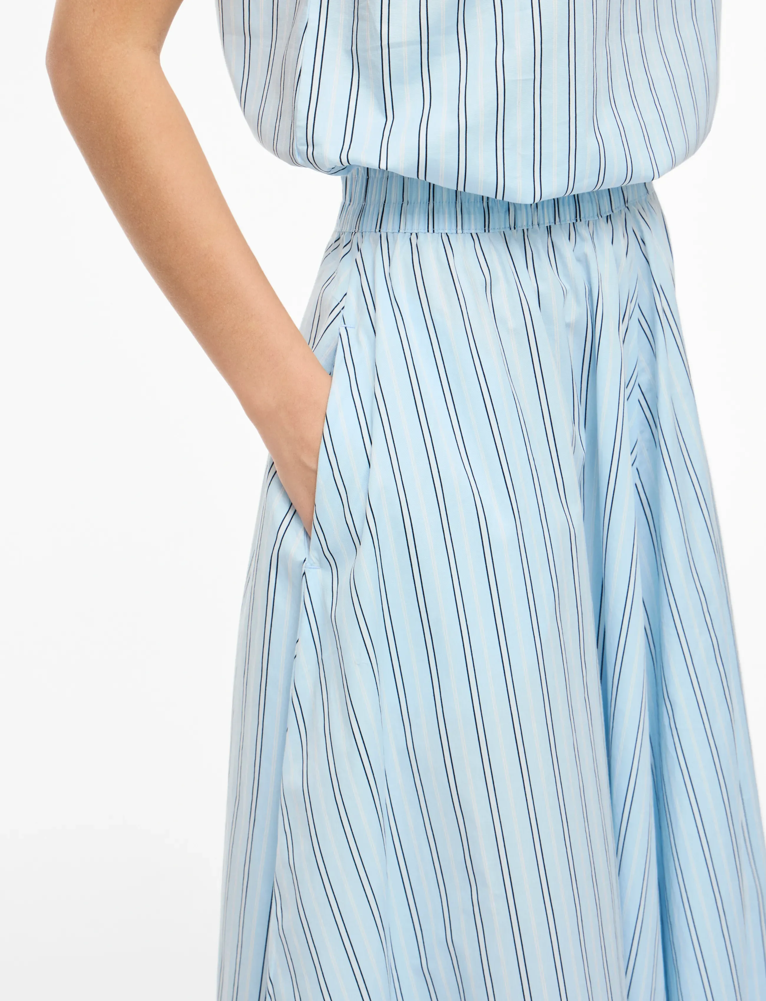 Vila - VIVALENCIA HW ANKLE SKIRT/1 - maxi nederdele - nantucket breeze - 5