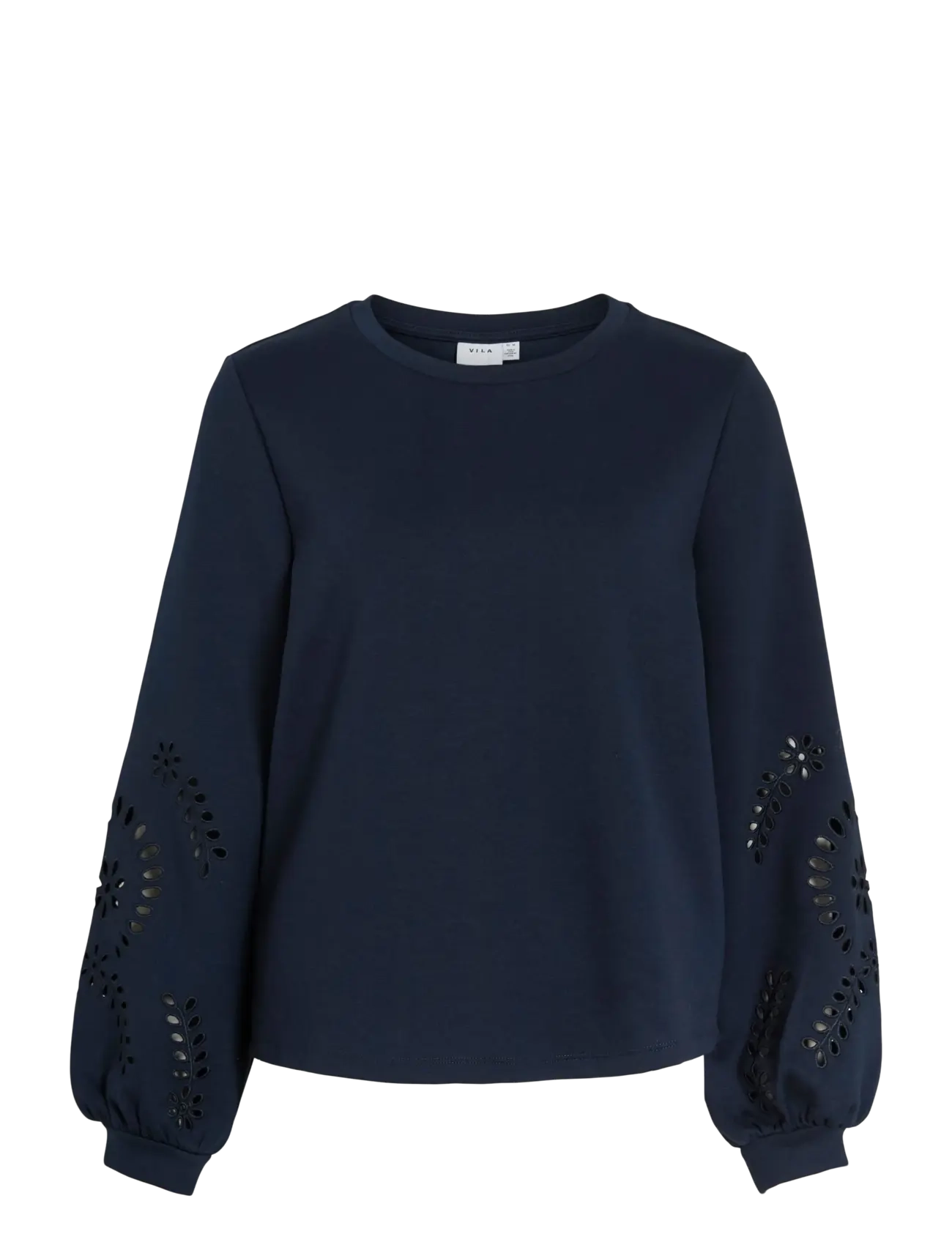 Vila VISANDY L/S DETAIL SWEAT TOP - NOOS - Tøj - NAVY BLAZER / navy