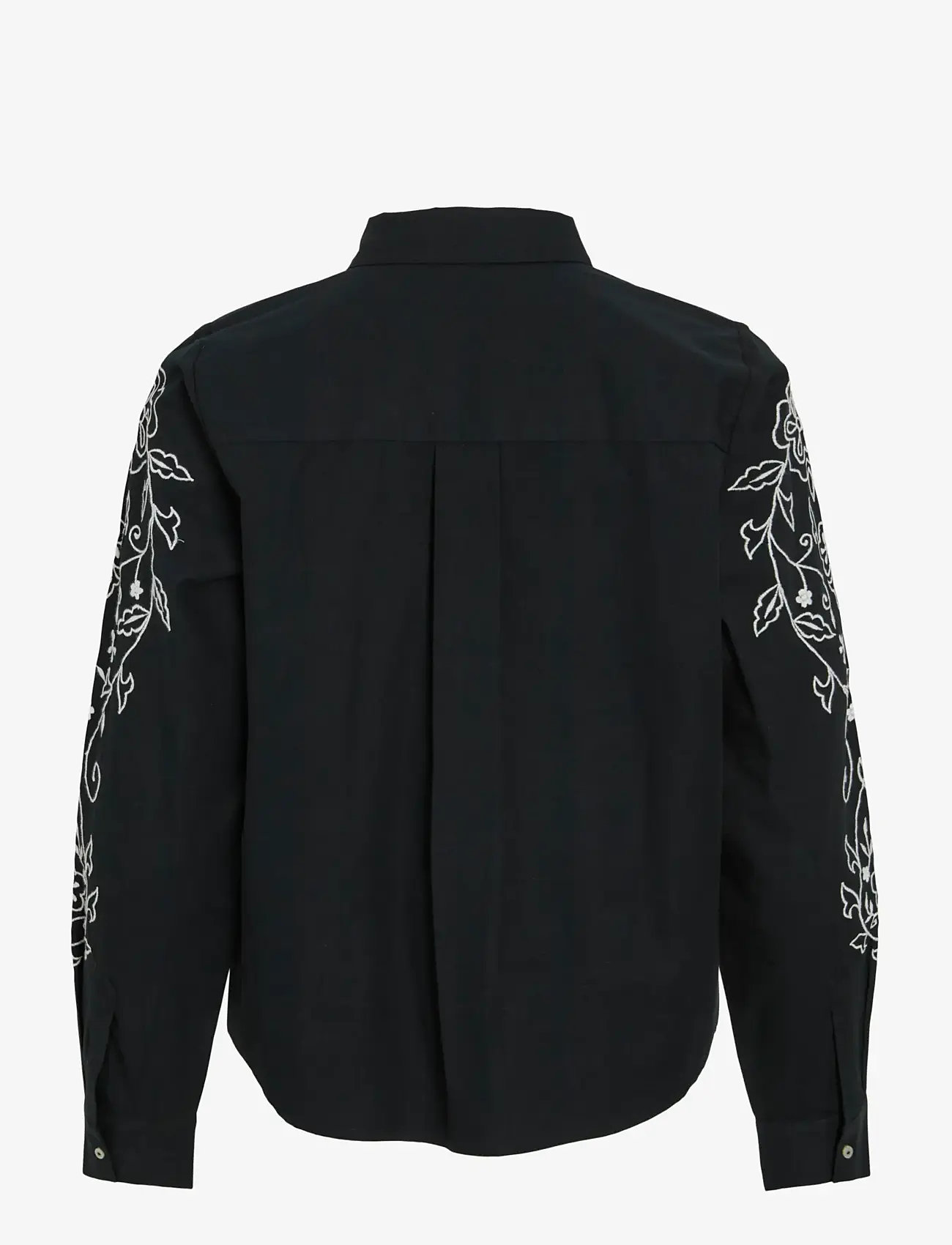 Vila - VIFELICE L/S EMBROIDERY SHIRT - pikkade varrukatega särgid - black - 2
