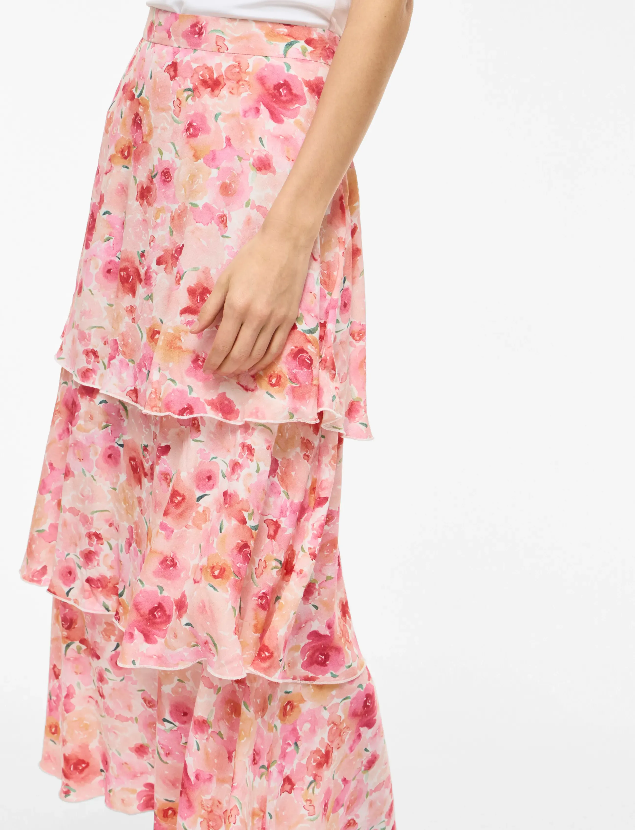 VILA Viastra Hw Flounce Ankel Skirt/Dc maxikjolar dam – bild 6