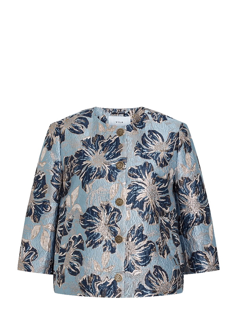 Vila - VIYLIRA 3/4 JACKET/DC - frühlingsjacken - nantucket breeze - 0