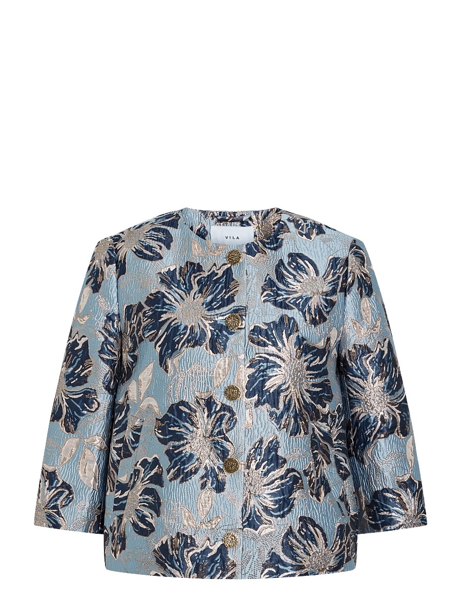 Vila - VIYLIRA 3/4 JACKET/DC - frühlingsjacken - nantucket breeze - 0